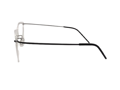 Echo | Frosted Clear Rectangular with Dark Temples